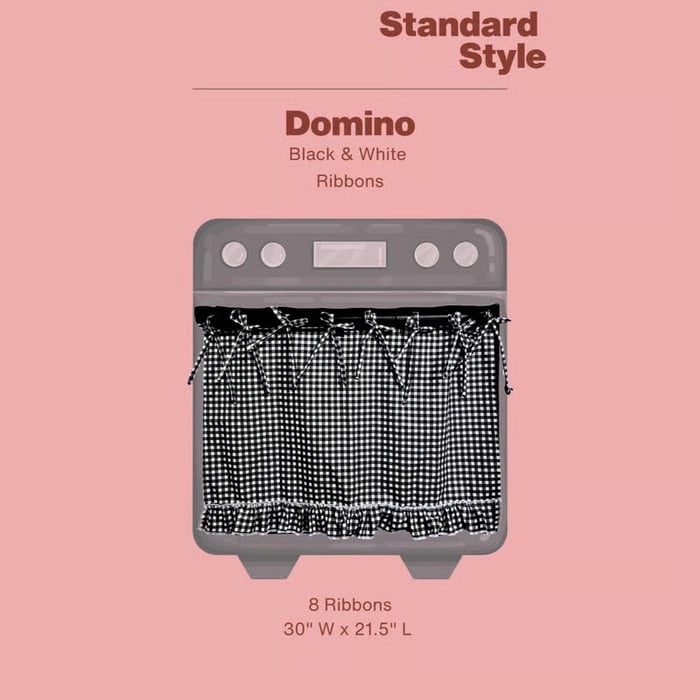 🧺 Handmade Oven Skirts | Farmhouse Kitchen Décor🔒 Heat-Resistant | 🎀 Effortless Install | ✨ Hide Clutter & Elevate Style